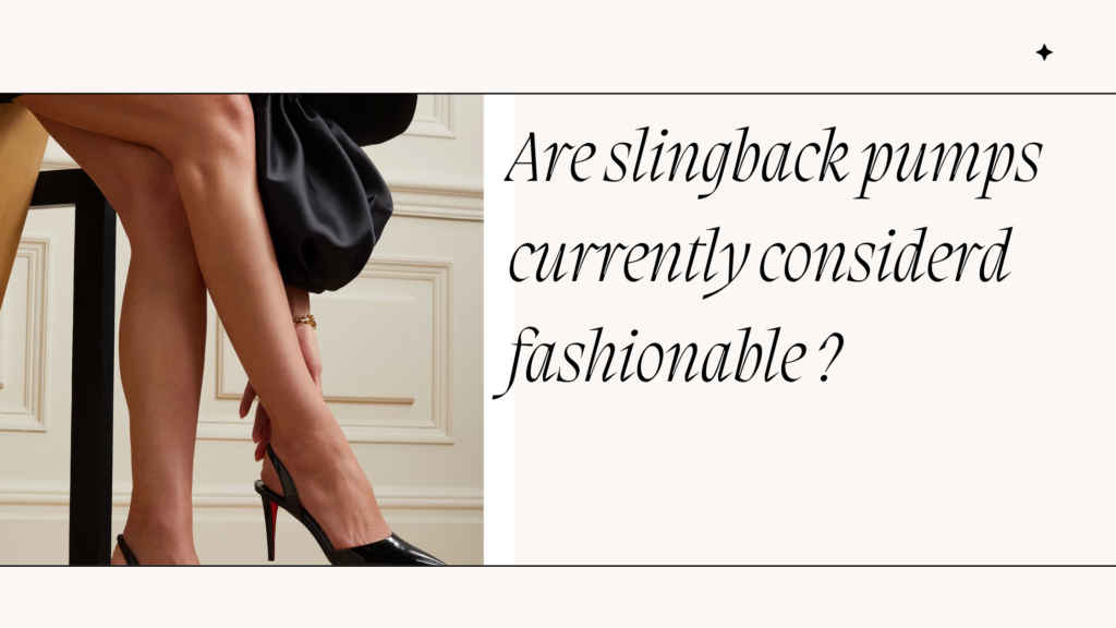 Are slimgback pumps still in trend