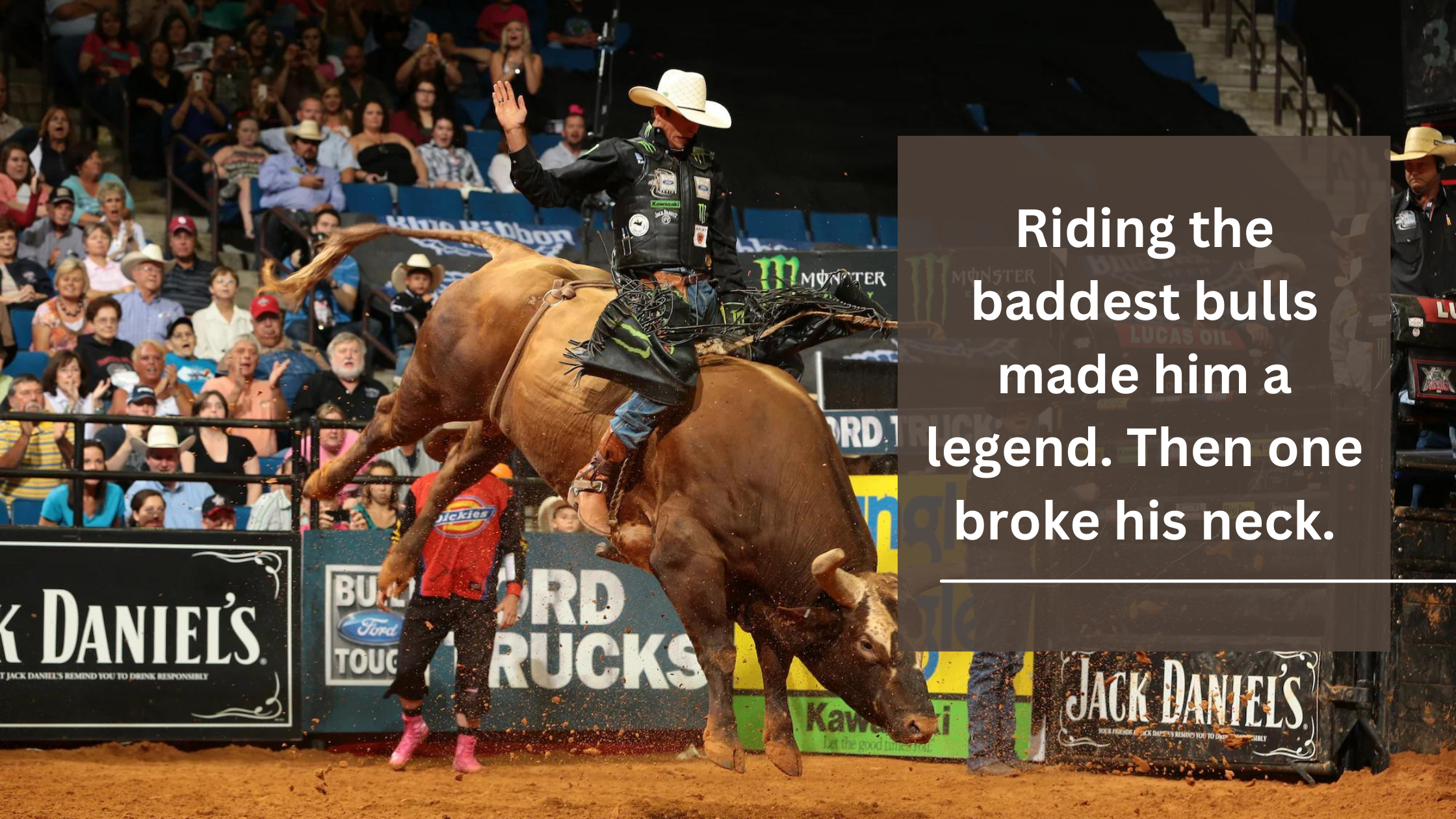You are currently viewing He became a legend by riding the most dangerous bulls. Then a person tore his neck.