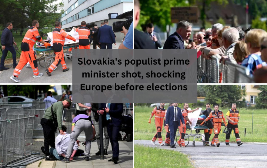 Slovakia's populist prime minister shot, shocking Europe before elections